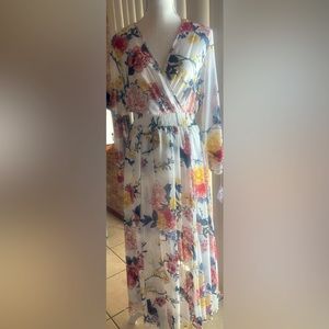 Kate and Lily floral long dress size 6